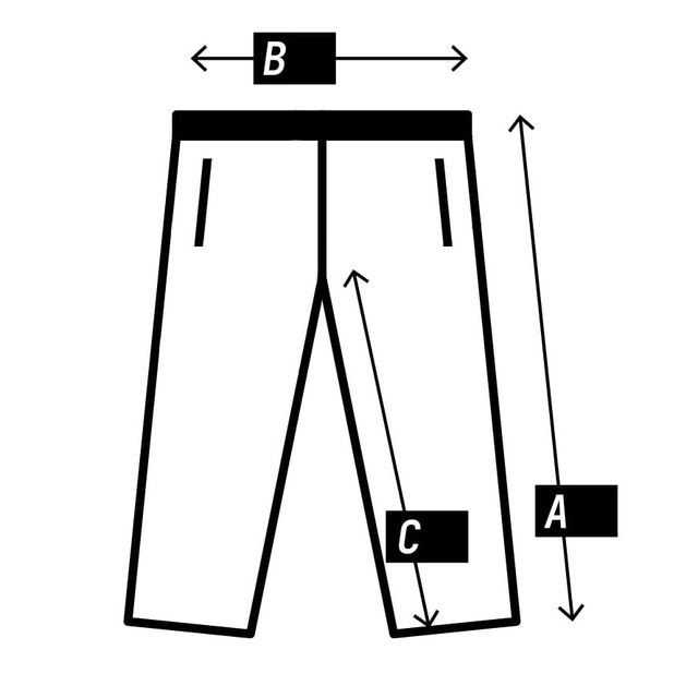 Size chart pictogram