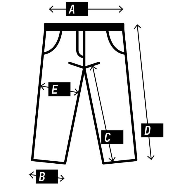 Size chart pictogram