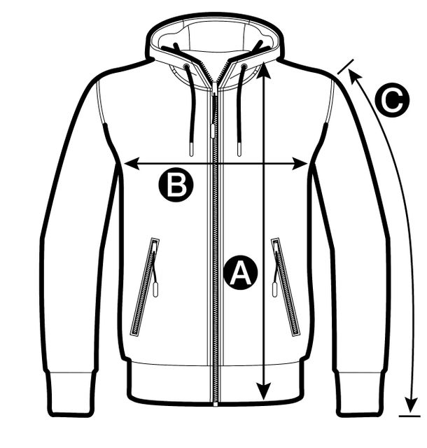Size chart pictogram