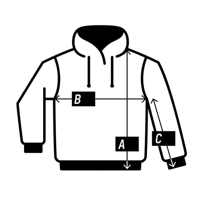 Size chart pictogram