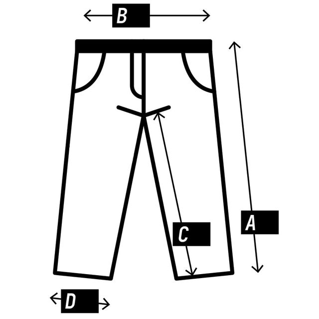 Size chart pictogram